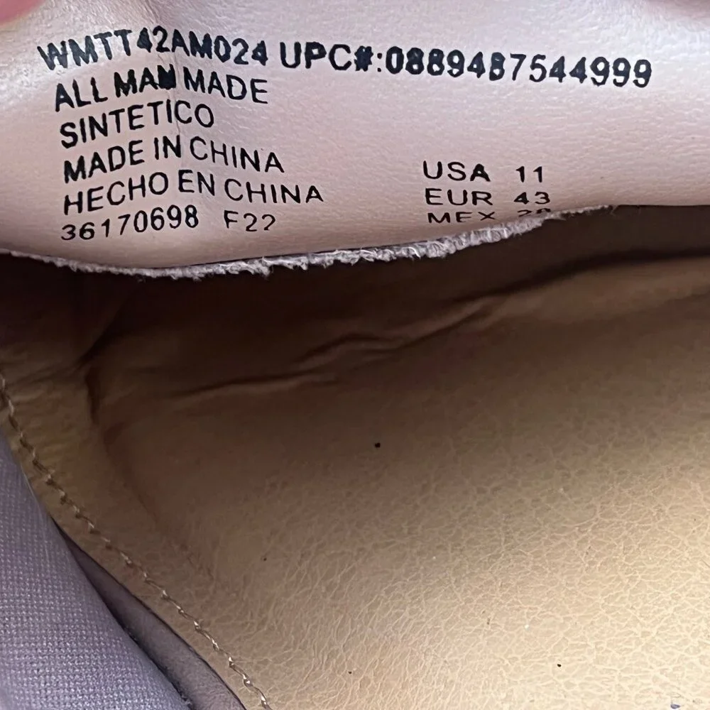 Women’s Time And Tru Memory Foam Platform Penny Loafers Tan Nude‎ Size 11